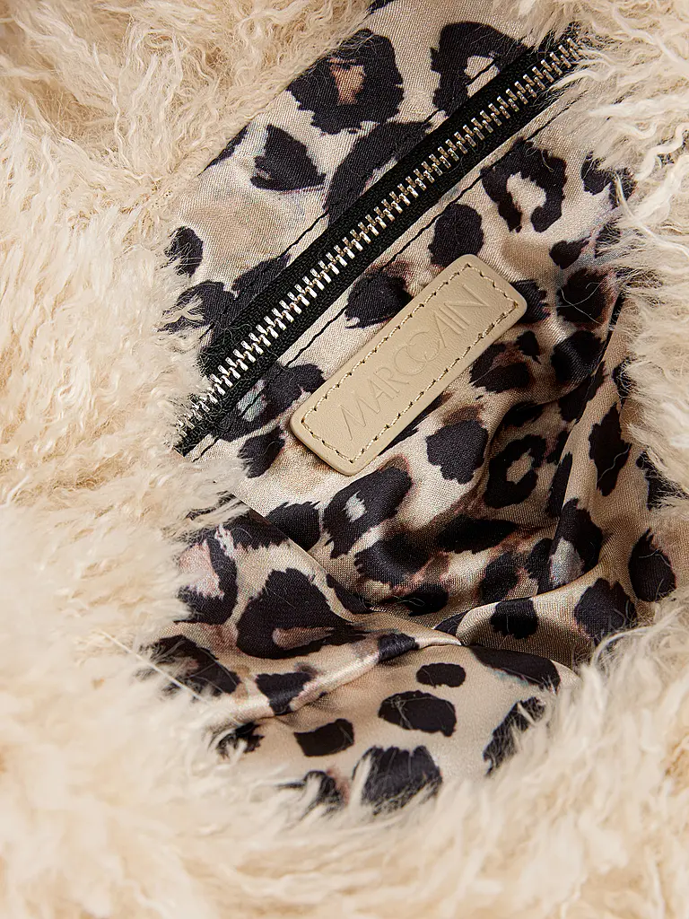 MARC CAIN | Tasche - Schultertasche in Felloptik | 