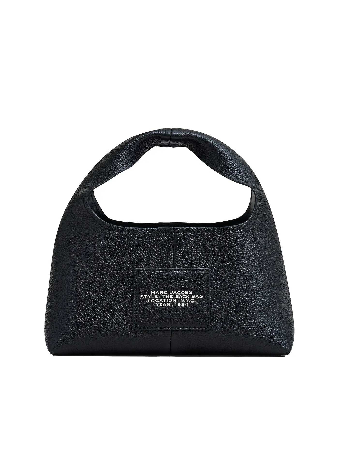 MARC JACOBS | Ledertasche - Henkeltasche THE MINI SACK  | schwarz