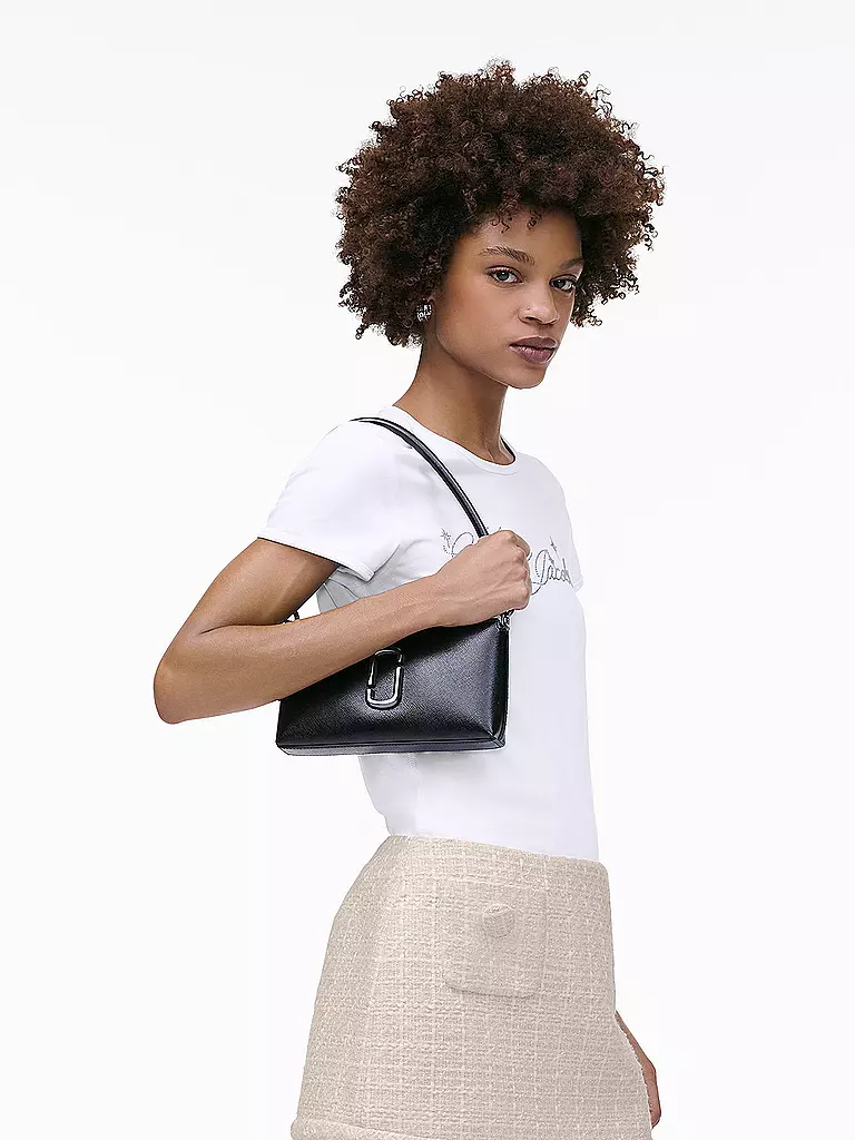 MARC JACOBS | Ledertasche - Mini Bag THE POCHETTE | schwarz