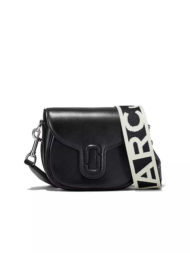 MARC JACOBS | Ledertasche - Mini Bag THE SMALL SADDLE BAG | schwarz