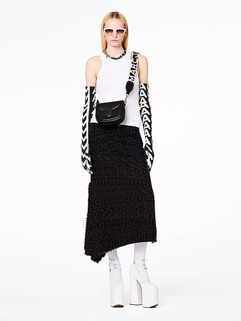 MARC JACOBS | Ledertasche - Mini Bag THE SMALL SADDLE BAG | schwarz