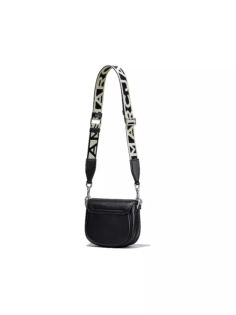 MARC JACOBS | Ledertasche - Mini Bag THE SMALL SADDLE BAG | schwarz