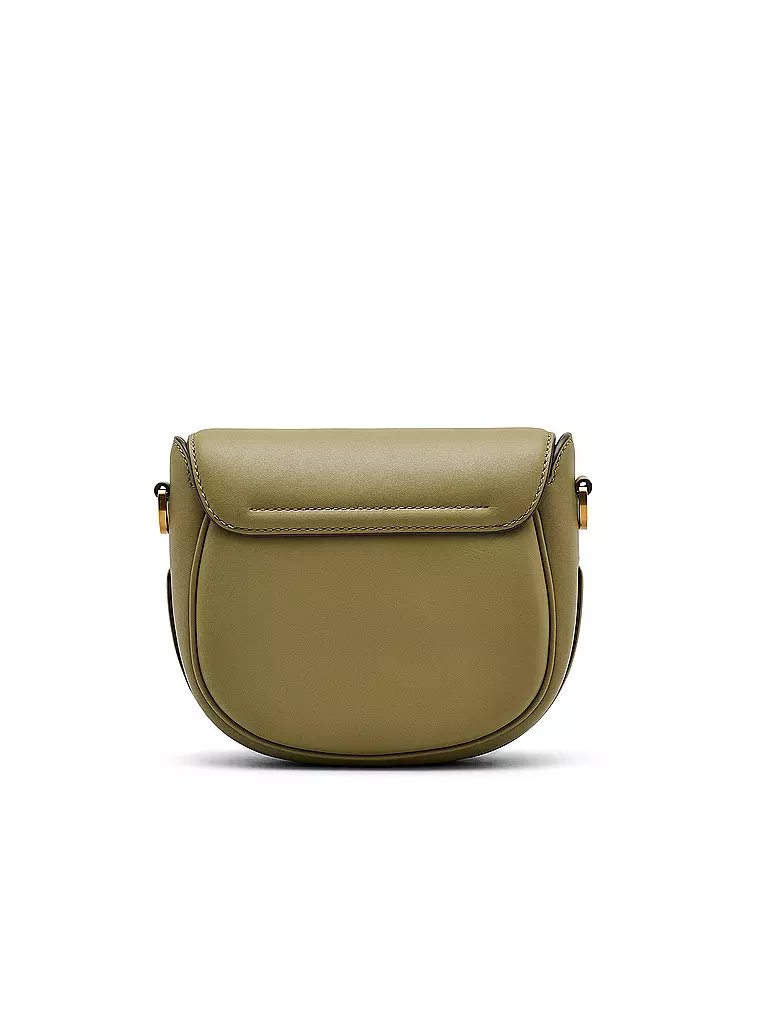MARC JACOBS | Ledertasche - Mini Bag THE SMALL SADDLE BAG | olive
