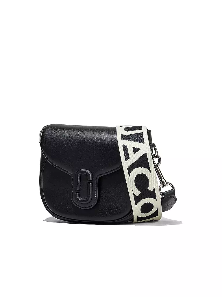 MARC JACOBS | Ledertasche - Mini Bag THE SMALL SADDLE BAG | schwarz