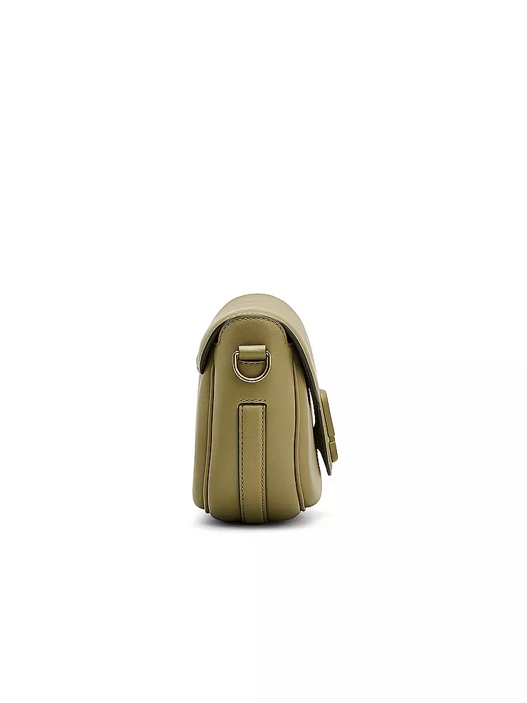 MARC JACOBS | Ledertasche - Mini Bag THE SMALL SADDLE BAG | olive