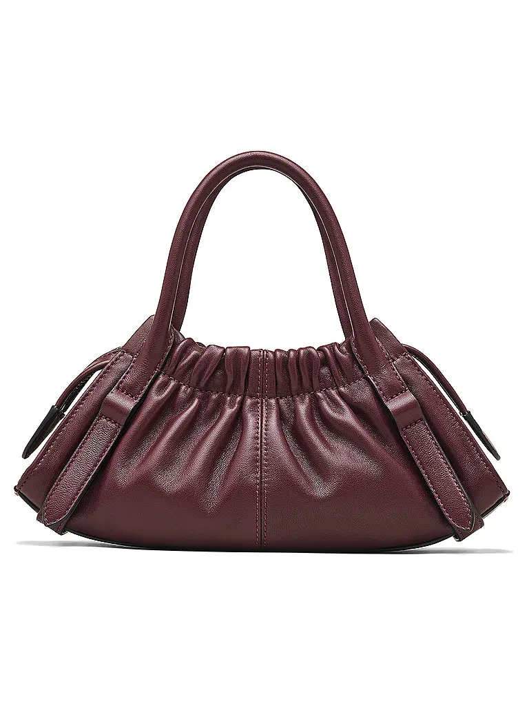 MARC JACOBS | Ledertasche - Mini Bag THE SMALL SATCHEL | dunkelrot
