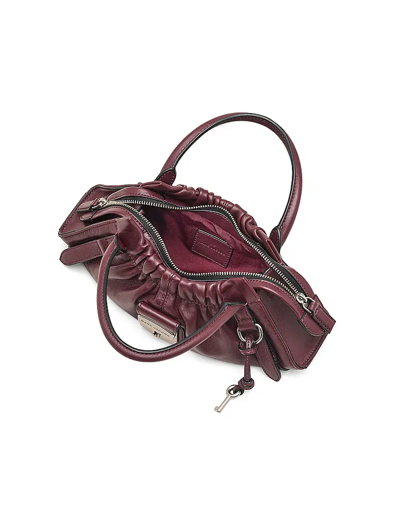 MARC JACOBS | Ledertasche - Mini Bag THE SMALL SATCHEL | dunkelrot