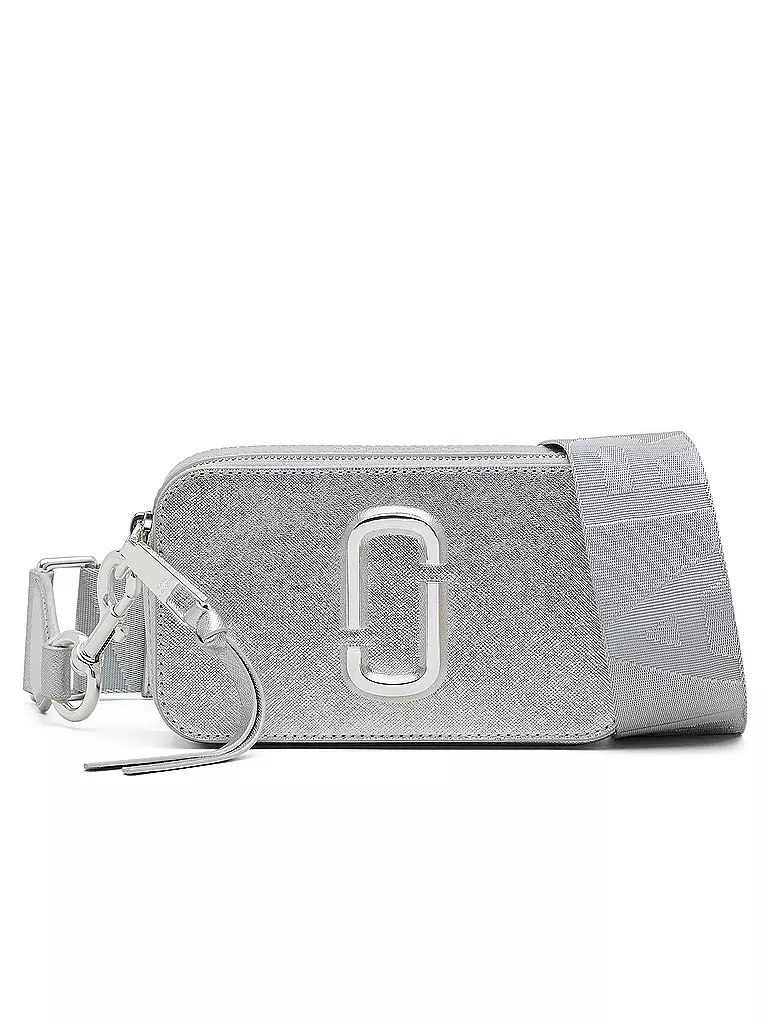 MARC JACOBS | Ledertasche - Mini Bag THE SNAPSHOT | silber