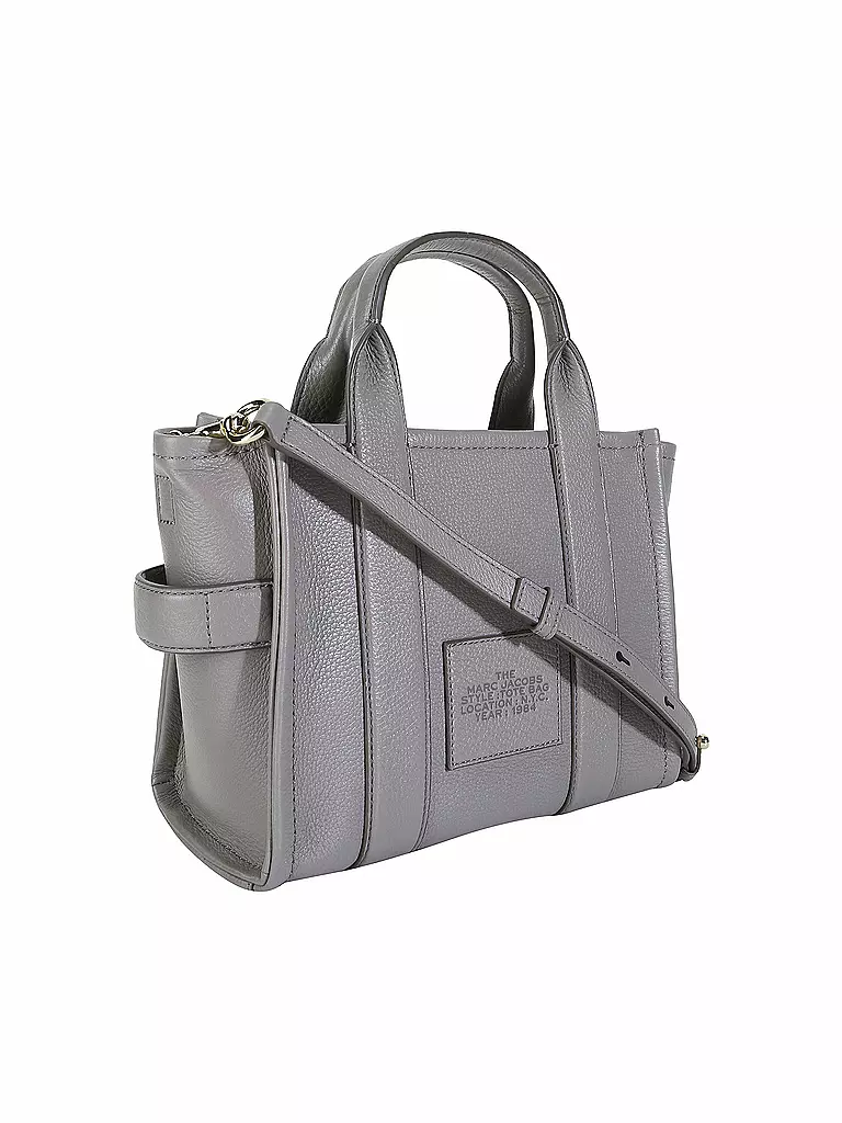 MARC JACOBS | Ledertasche - Mini Tote Bag THE MINI TOTE BAG | grau