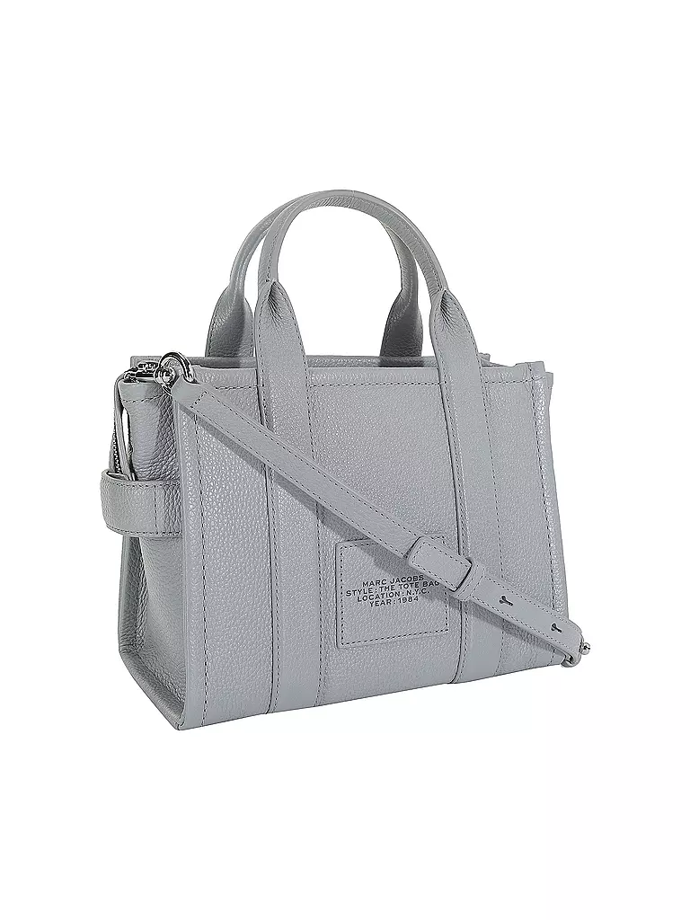 MARC JACOBS | Ledertasche - Mini Tote Bag THE MINI TOTE BAG | grau