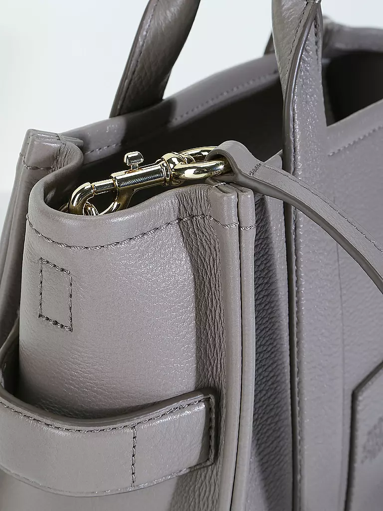 MARC JACOBS | Ledertasche - Mini Tote Bag THE MINI TOTE BAG | grau