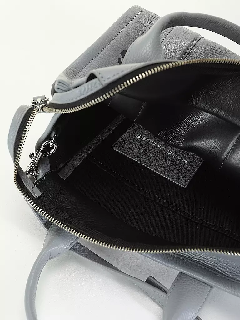 MARC JACOBS | Ledertasche - Mini Tote Bag THE MINI TOTE BAG | grau