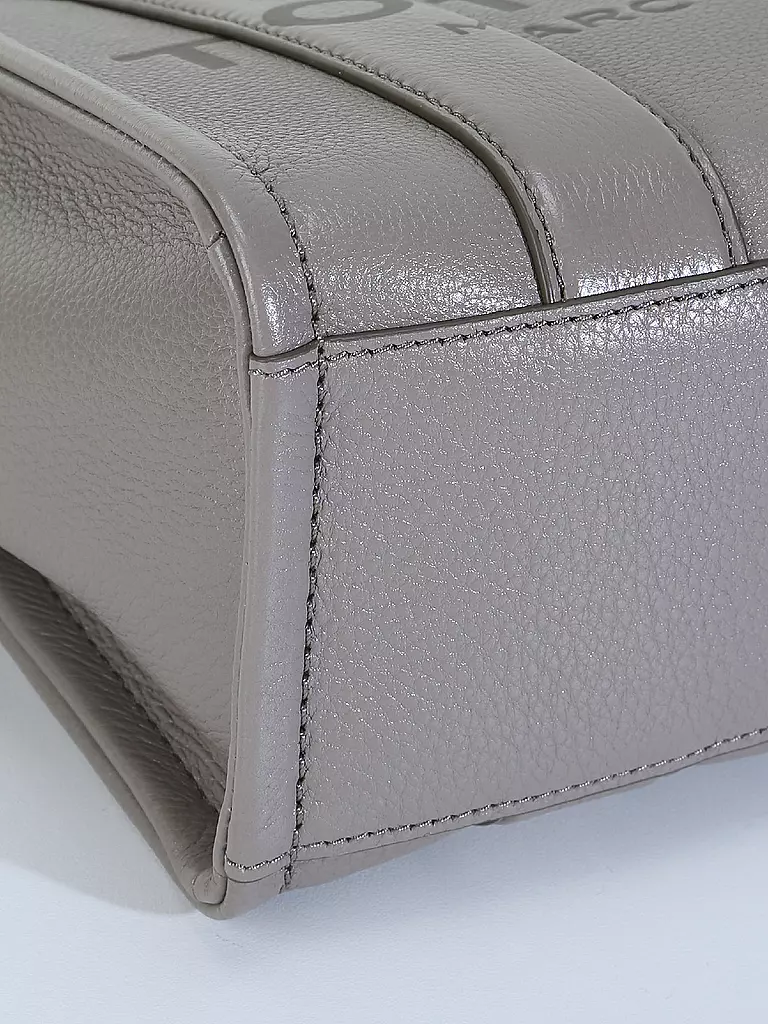 MARC JACOBS | Ledertasche - Mini Tote Bag THE MINI TOTE BAG | grau