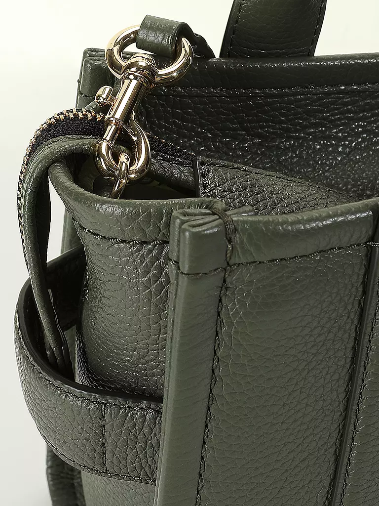 MARC JACOBS | Ledertasche - Mini Tote Bag THE MINI TOTE BAG | olive
