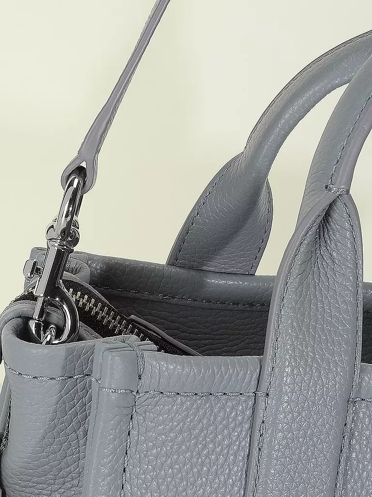 MARC JACOBS | Ledertasche - Mini Tote Bag THE MINI TOTE BAG | grau