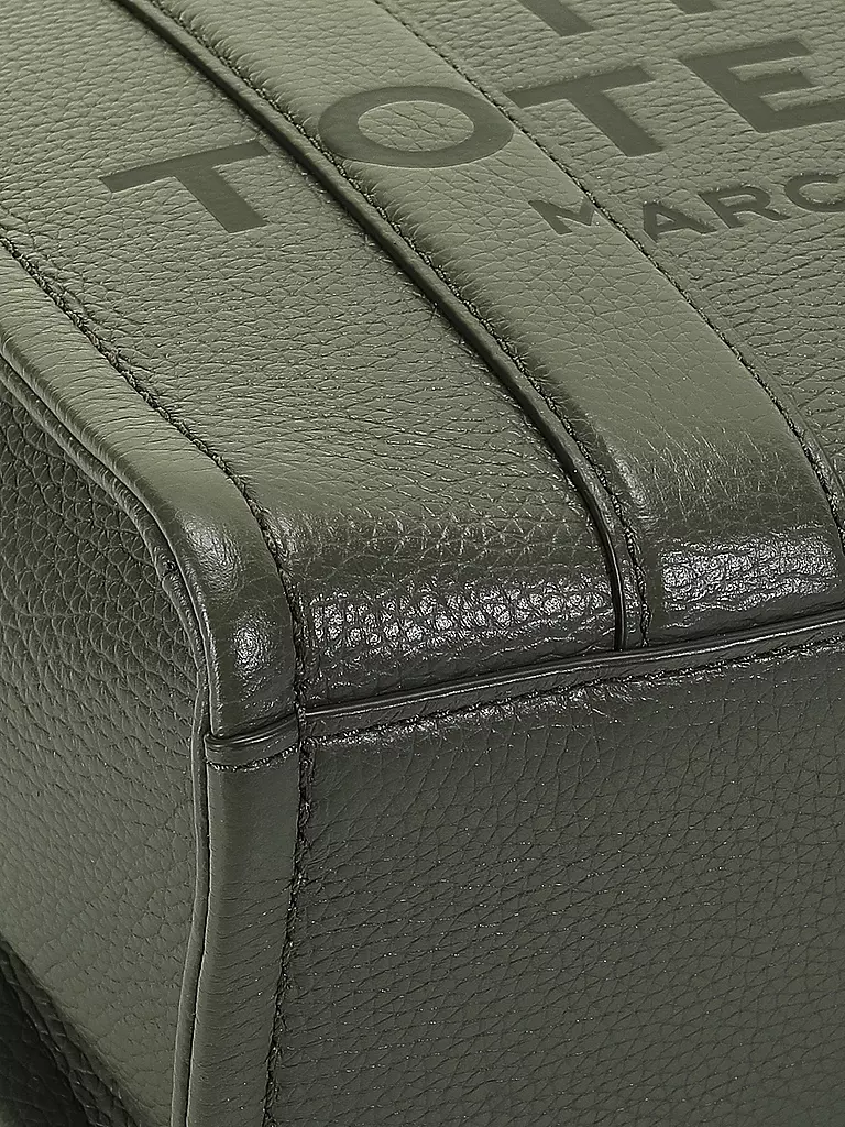 MARC JACOBS | Ledertasche - Mini Tote Bag THE MINI TOTE BAG | olive