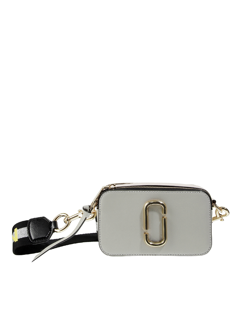 MARC JACOBS | Ledertasche - Minibag "Snapshot" | grau