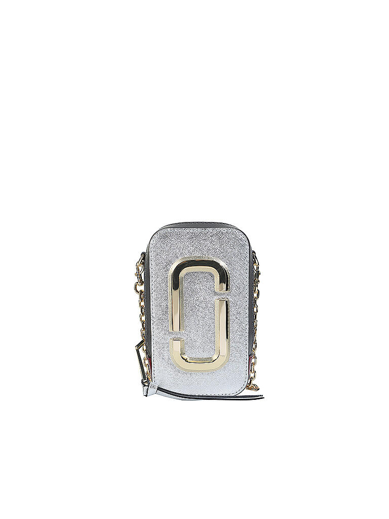 MARC JACOBS | Ledertasche - Minibag The Hot Shot | silber