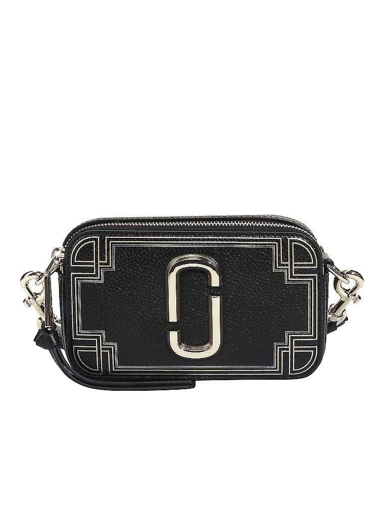 MARC JACOBS Ledertasche Minibag The Snapshot Gilded schwarz