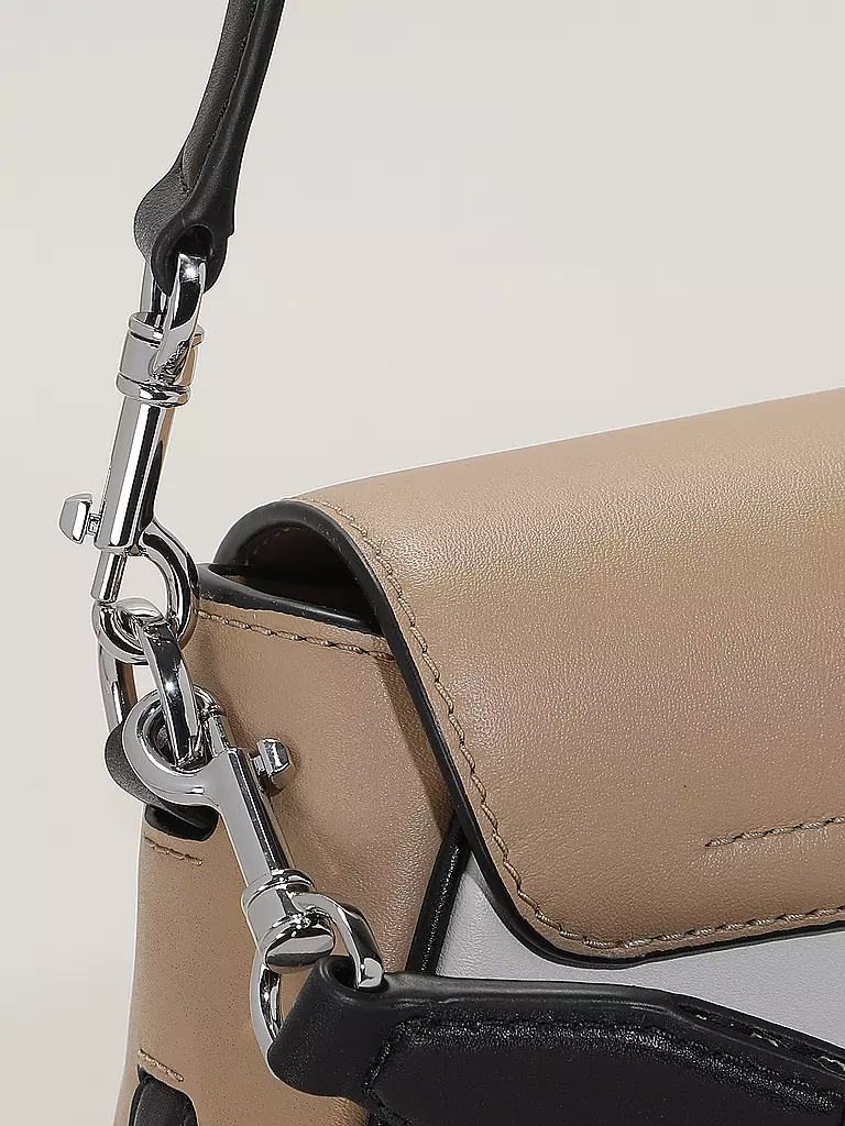 MARC JACOBS | Ledertasche - Schultertasche THE LARGE CLOVER SHOULDER BAG | beige