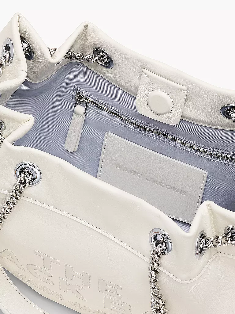 MARC JACOBS | Ledertasche - Shopper THE CHAIN SACK | weiss