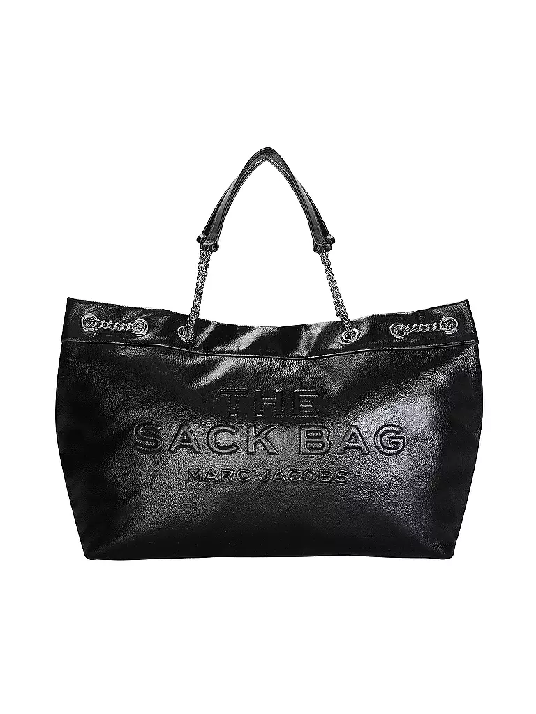 MARC JACOBS | Ledertasche - Shopper THE LARGE CHAIN SACK | schwarz