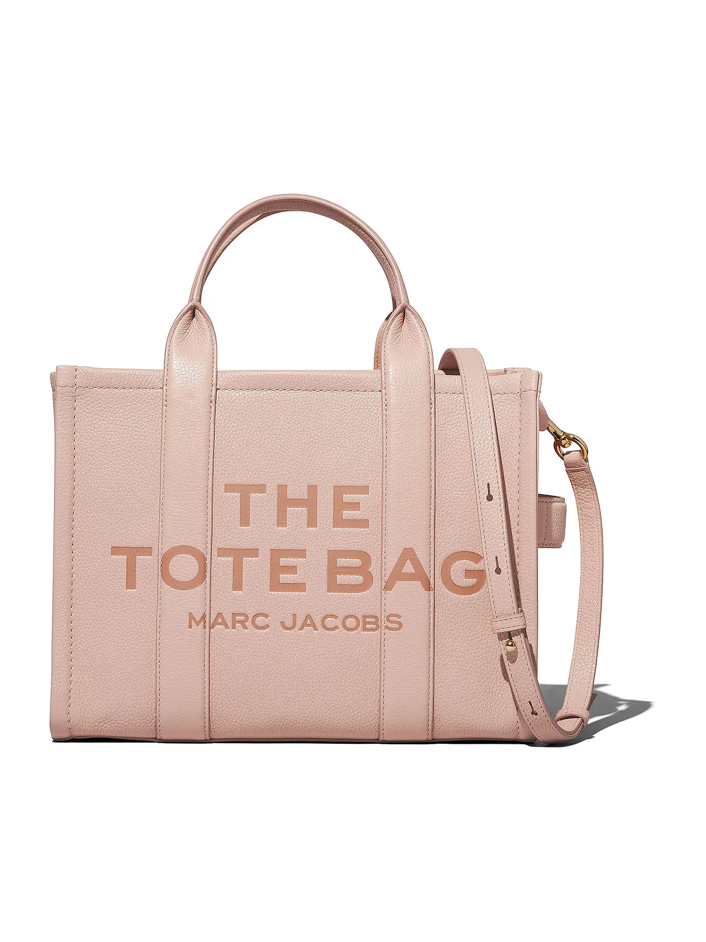 MARC JACOBS | Ledertasche - Tote Bag THE MEDIUM TOTE BAG LEATHER  | rosa