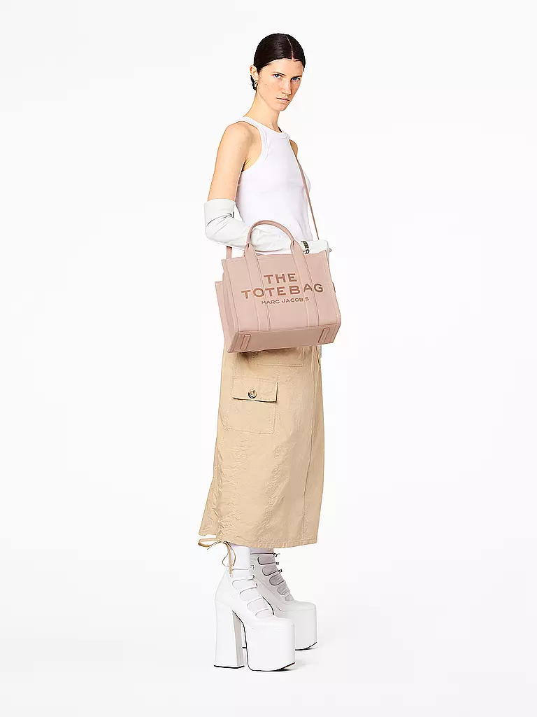 MARC JACOBS | Ledertasche - Tote Bag  THE MEDIUM TOTE LEATHER | grün
