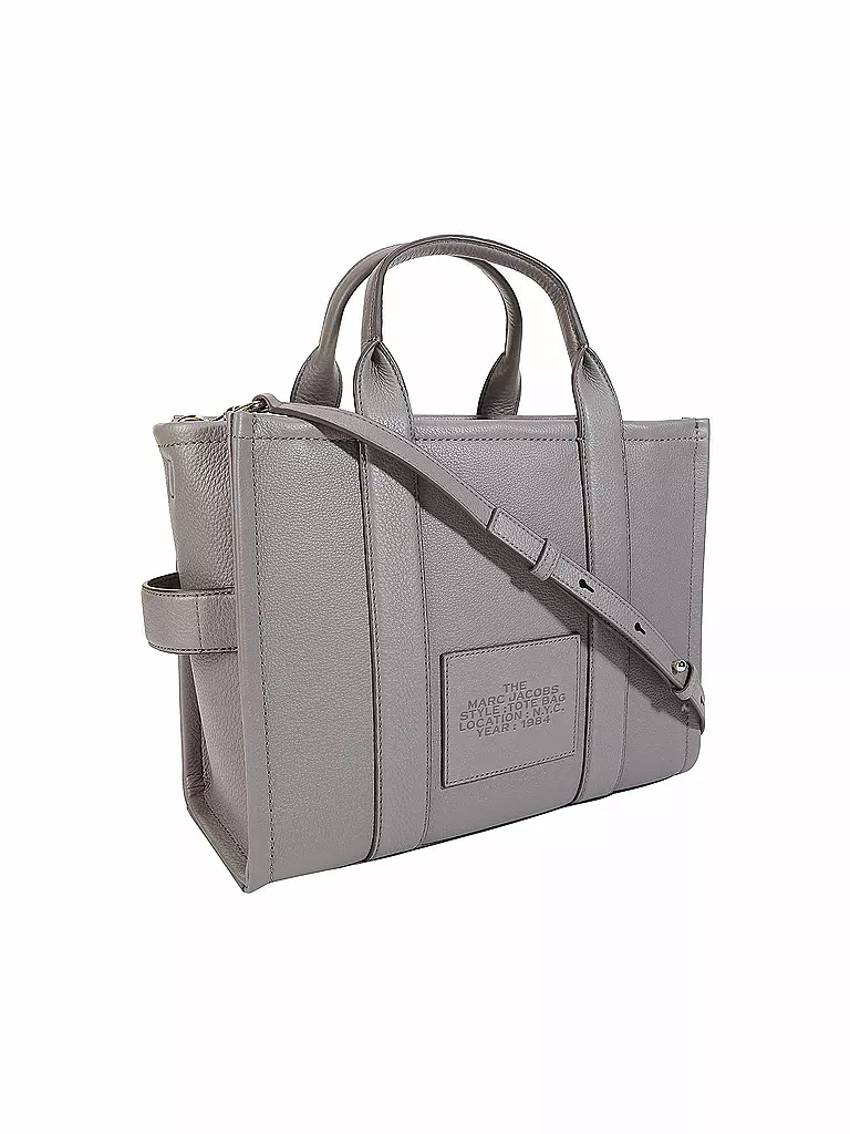 MARC JACOBS | Ledertasche - Tote Bag THE MEDIUM TOTE BAG LEATHER  | grau