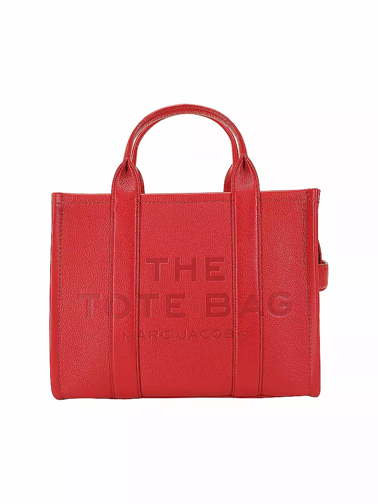 MARC JACOBS | Ledertasche - Tote Bag THE MEDIUM TOTE BAG LEATHER | rot