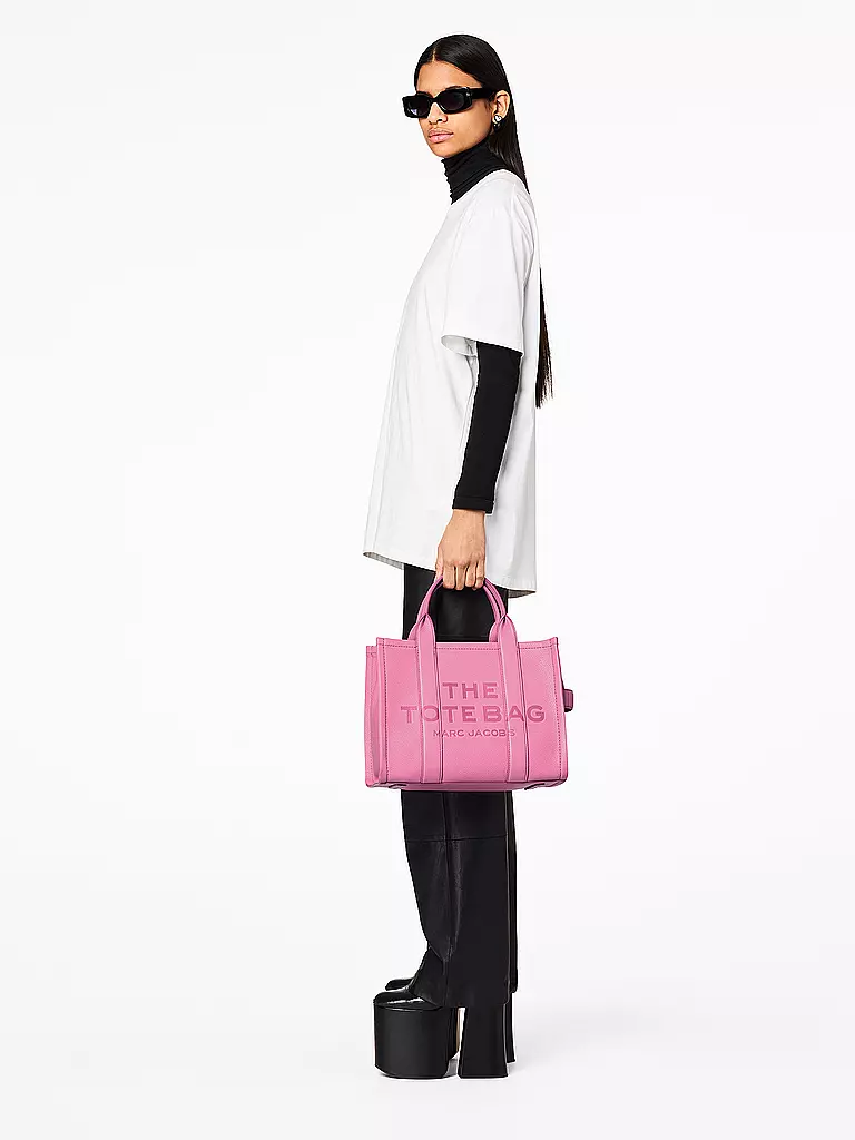 MARC JACOBS | Ledertasche - Tote Bag THE MEDIUM TOTE BAG LEATHER | pink