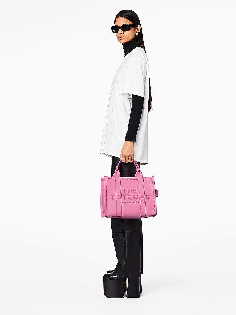 MARC JACOBS | Ledertasche - Tote Bag THE MEDIUM TOTE BAG | pink