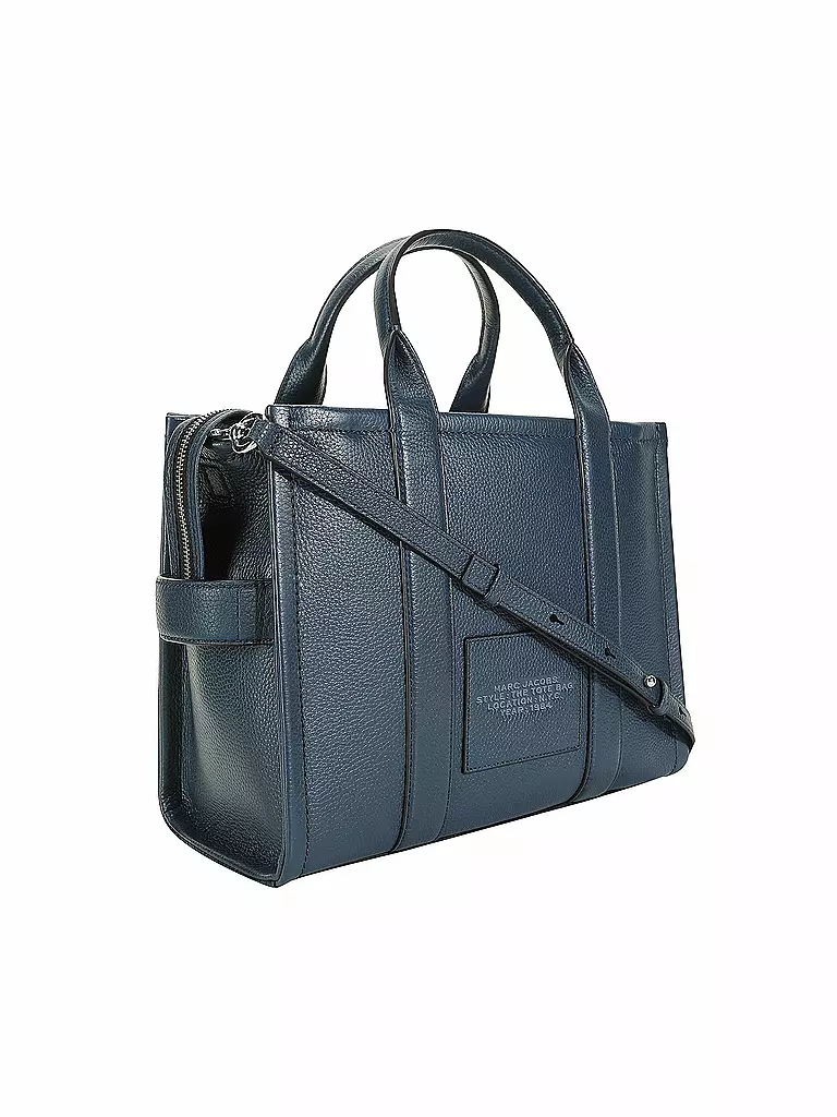 MARC JACOBS | Ledertasche - Tote Bag THE MEDIUM TOTE BAG | dunkelblau