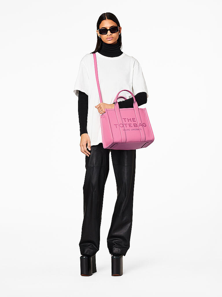 MARC JACOBS | Ledertasche - Tote Bag THE MEDIUM TOTE BAG | pink