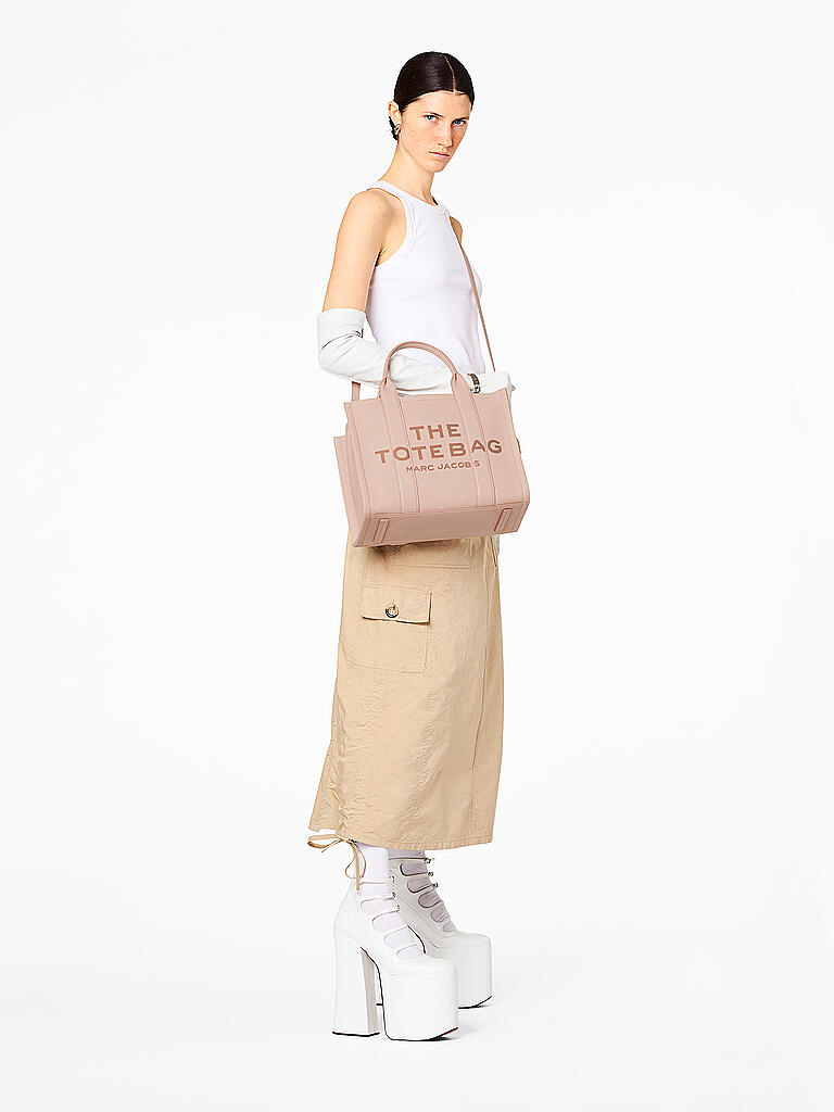 MARC JACOBS | Ledertasche - Tote Bag THE MEDIUM TOTE BAG | rosa