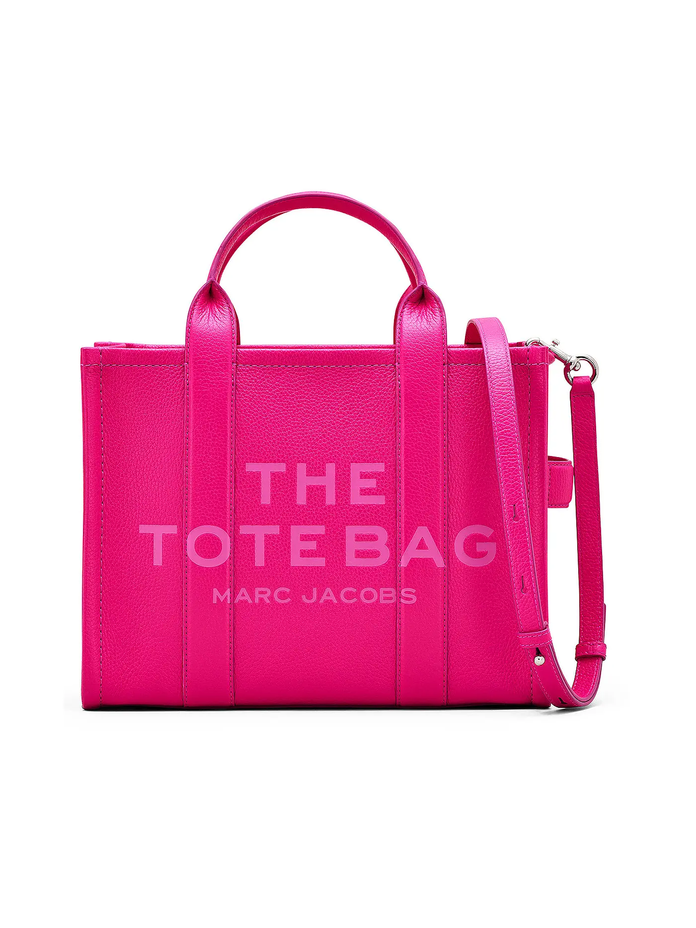 MARC JACOBS | Ledertasche - Tote Bag THE MEDIUM TOTE BAG LEATHER  | pink