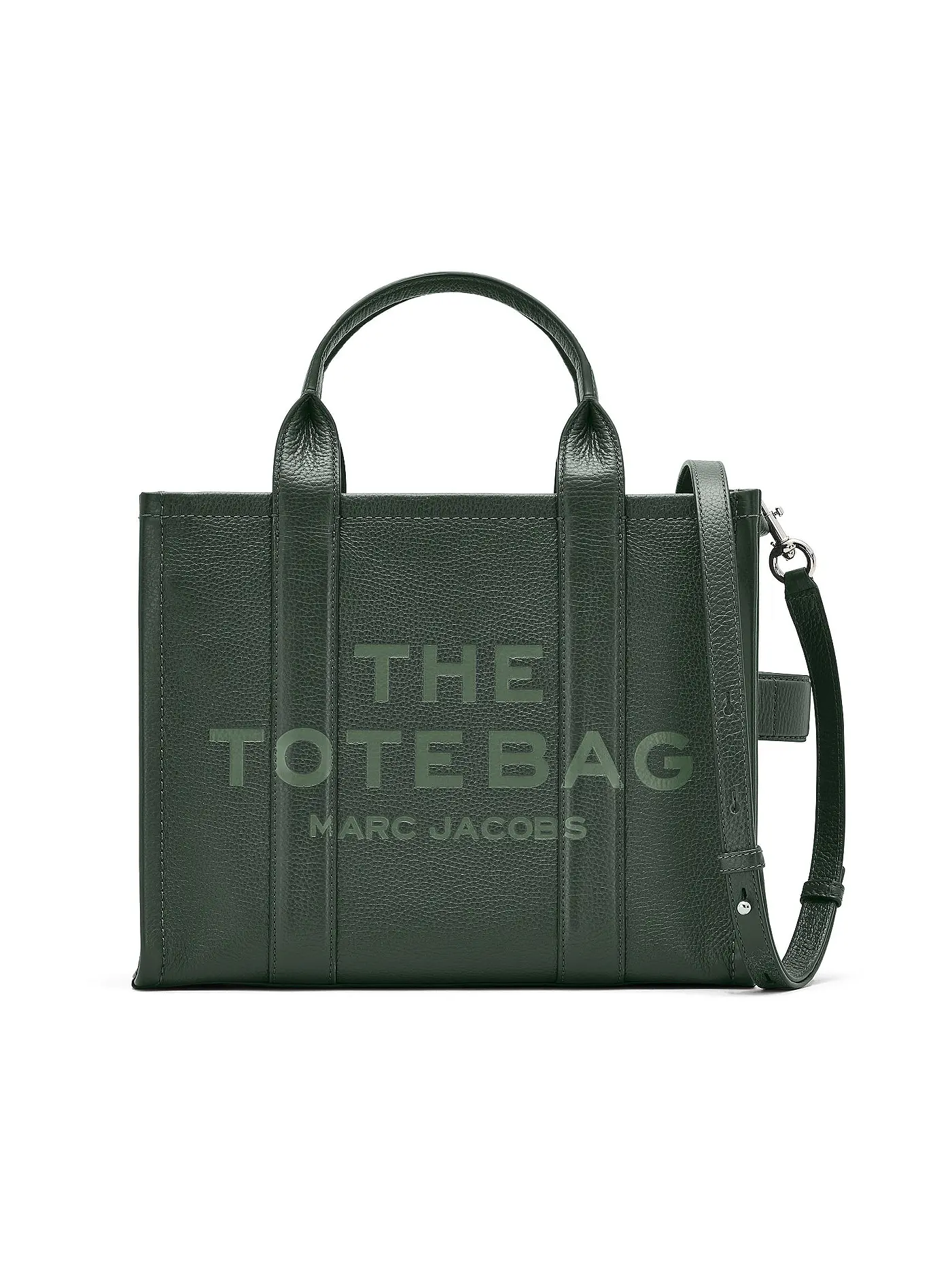 MARC JACOBS | Ledertasche - Tote Bag THE MEDIUM TOTE BAG LEATHER  | dunkelgrün