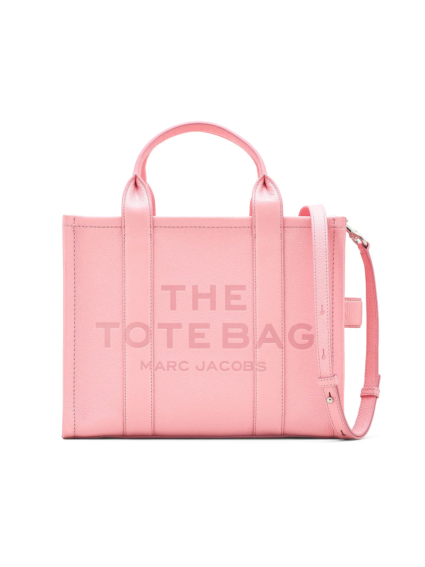 MARC JACOBS | Ledertasche - Tote Bag THE MEDIUM TOTE BAG LEATHER  | rosa