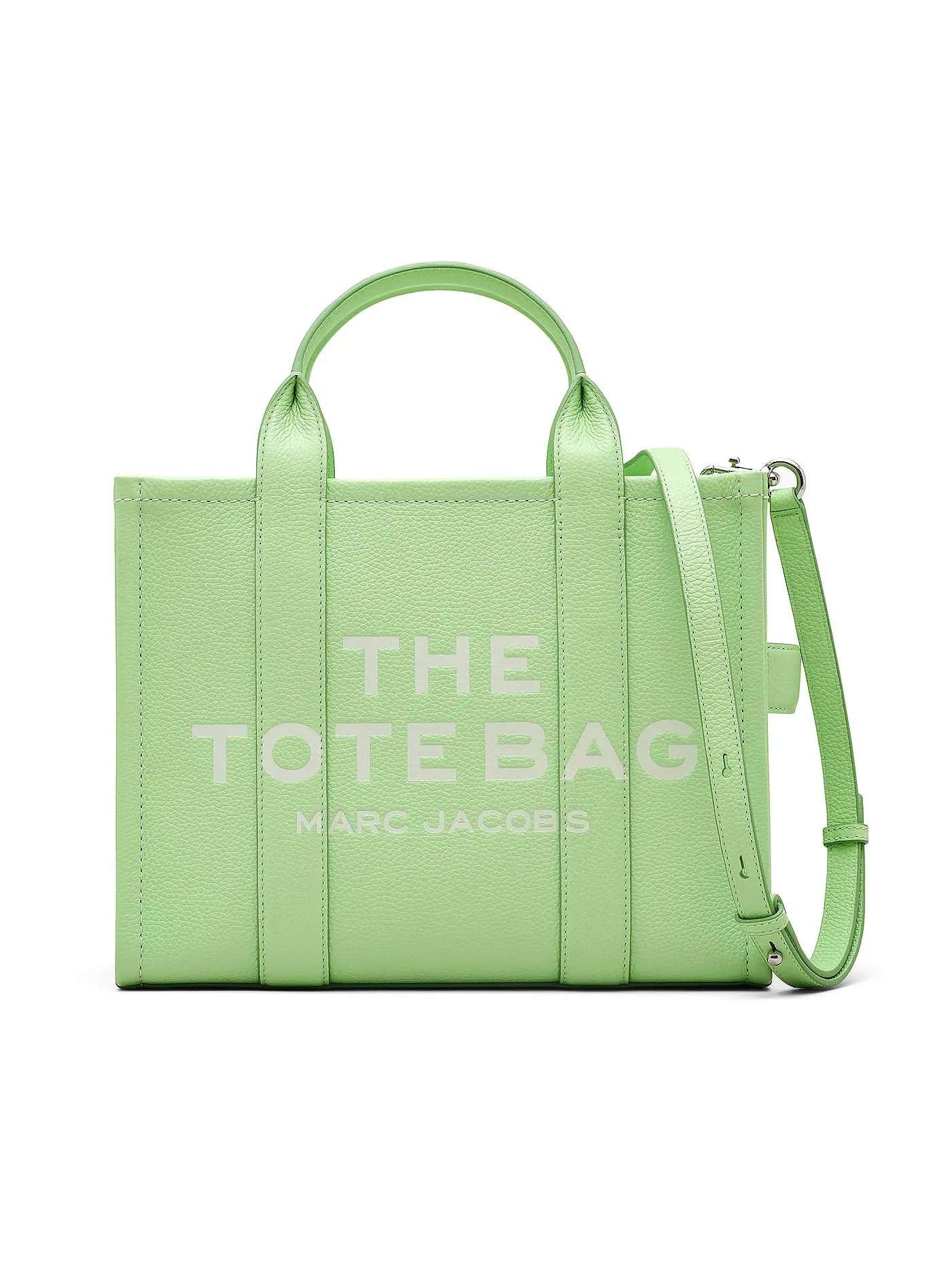 MARC JACOBS | Ledertasche - Tote Bag THE MEDIUM TOTE BAG LEATHER  | grün