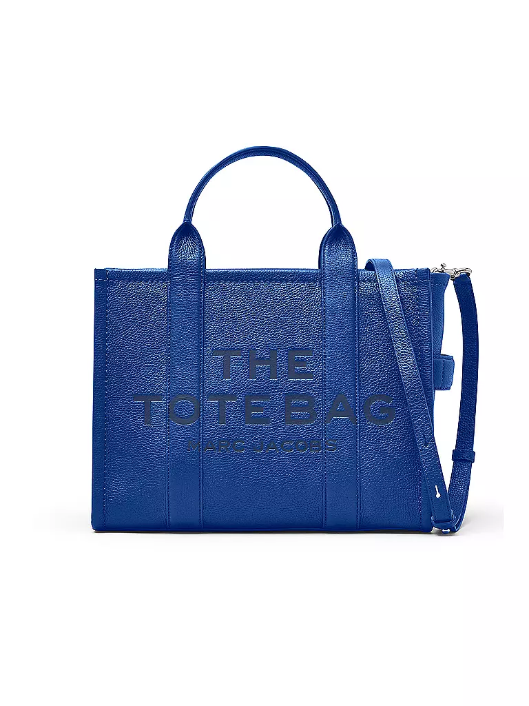 MARC JACOBS | Ledertasche - Tote Bag THE MEDIUM TOTE LEATHER | blau