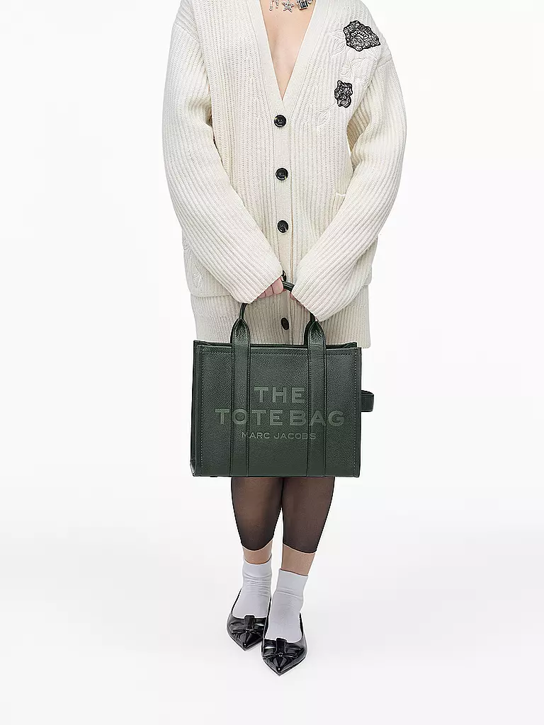 MARC JACOBS | Ledertasche - Tote Bag THE MEDIUM TOTE LEATHER | grün
