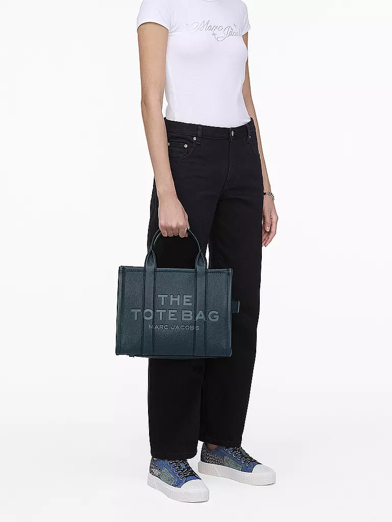 MARC JACOBS | Ledertasche - Tote Bag THE MEDIUM TOTE LEATHER | blau