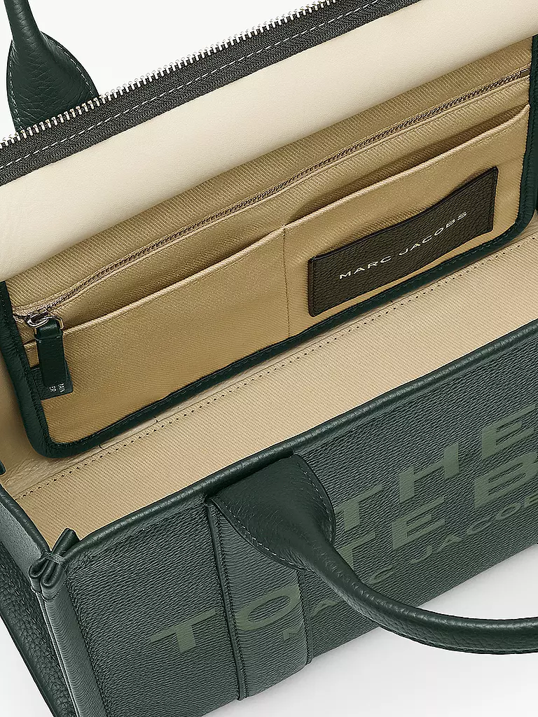 MARC JACOBS | Ledertasche - Tote Bag THE MEDIUM TOTE LEATHER | grün
