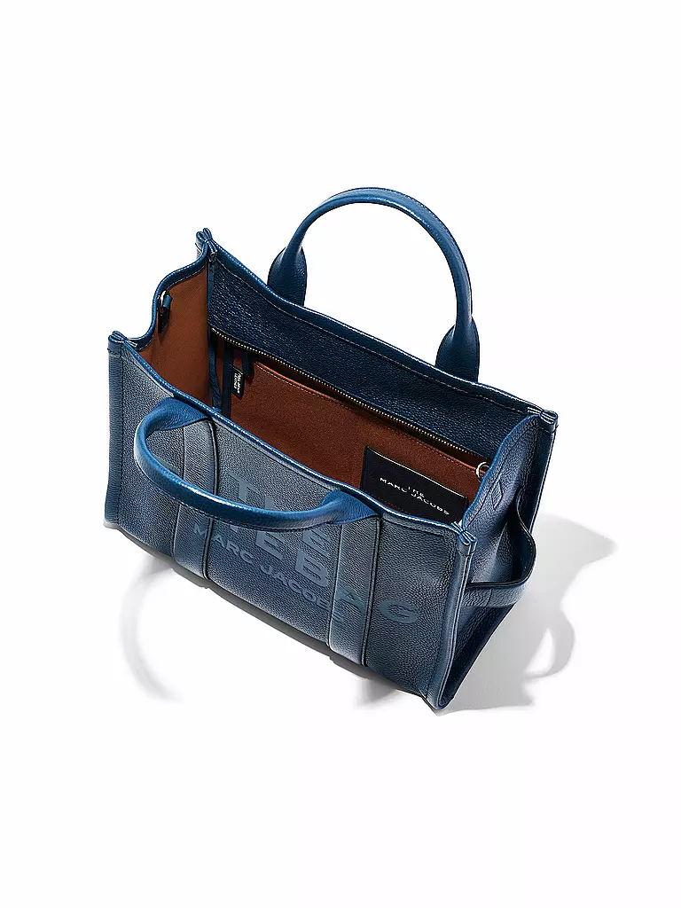 MARC JACOBS | Ledertasche - Tote Bag THE MEDIUM TOTE LEATHER | blau