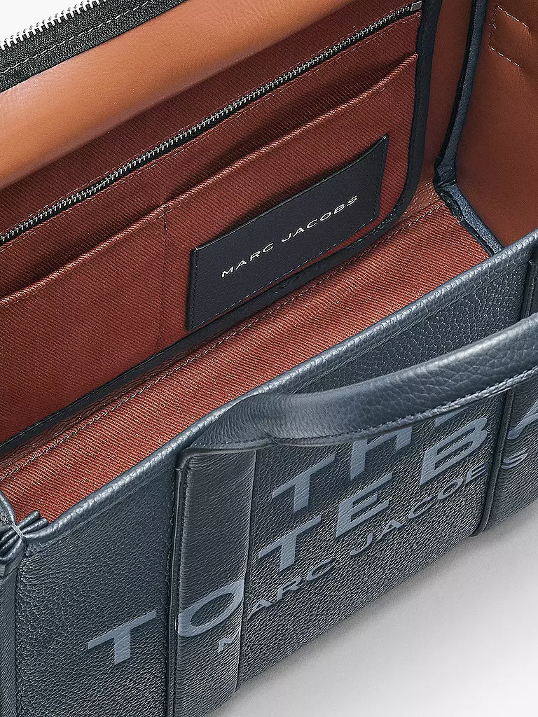 MARC JACOBS | Ledertasche - Tote Bag THE MEDIUM TOTE LEATHER | blau