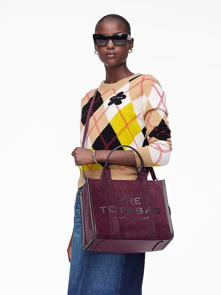 MARC JACOBS | Ledertasche - Tote Bag THE MEDIUM TOTE | Dunkelrot