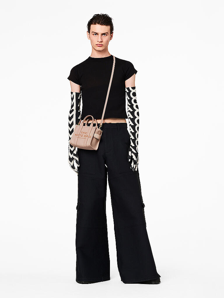 MARC JACOBS | Ledertasche - Tote Bag THE MICRO TOTE | rosa