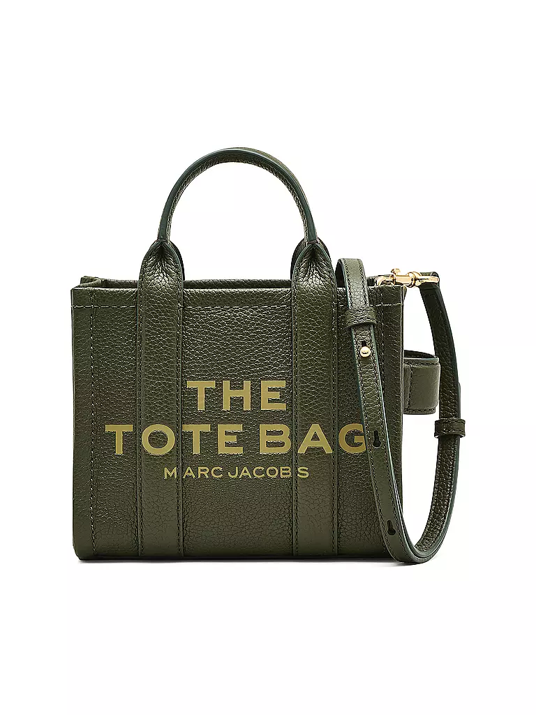 MARC JACOBS | Ledertasche - Tote Bag THE MINI TOTE | olive