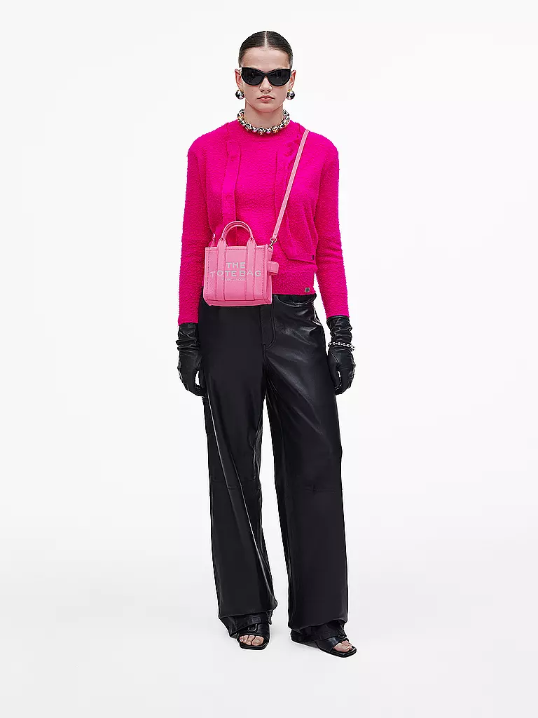 MARC JACOBS | Ledertasche - Tote Bag THE MINI TOTE | pink