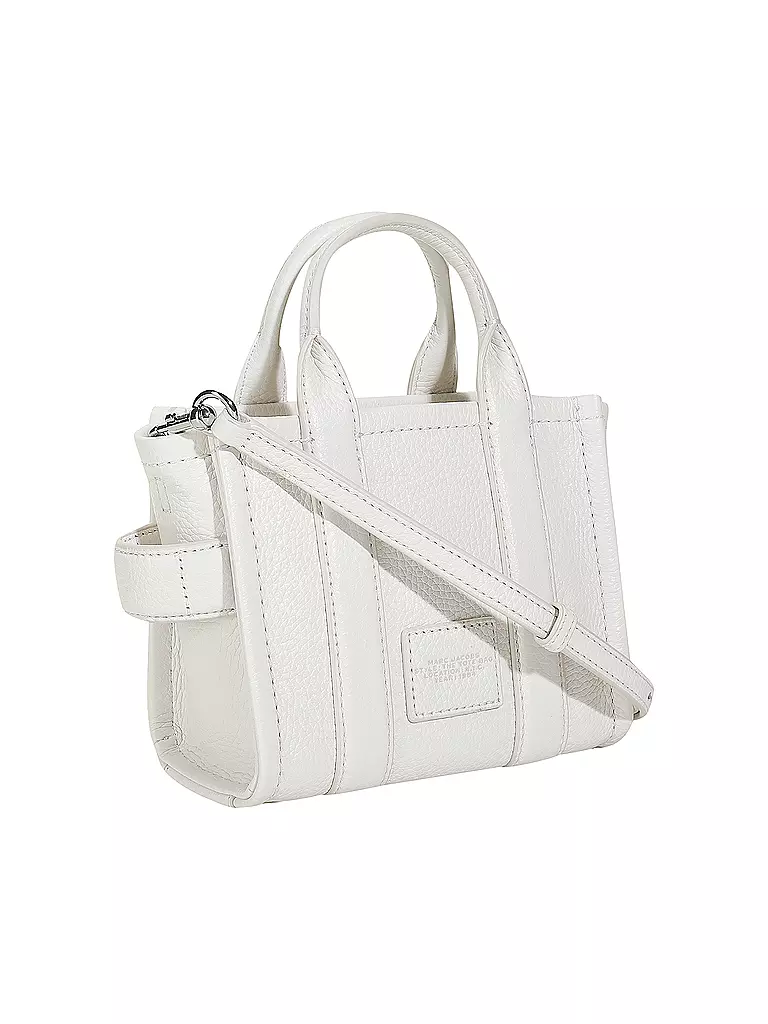 MARC JACOBS | Ledertasche - Tote Bag THE MINI TOTE | weiss